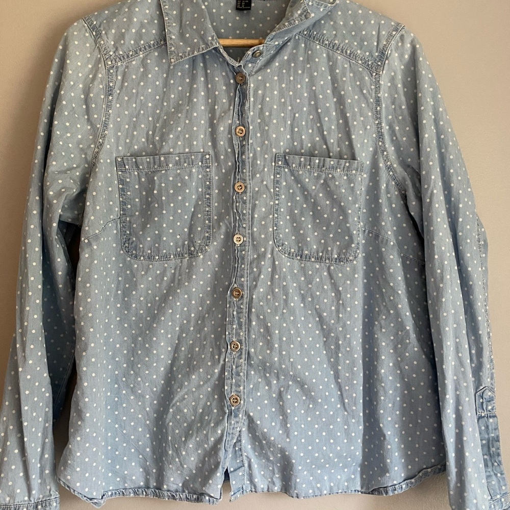 Button up denim shirt